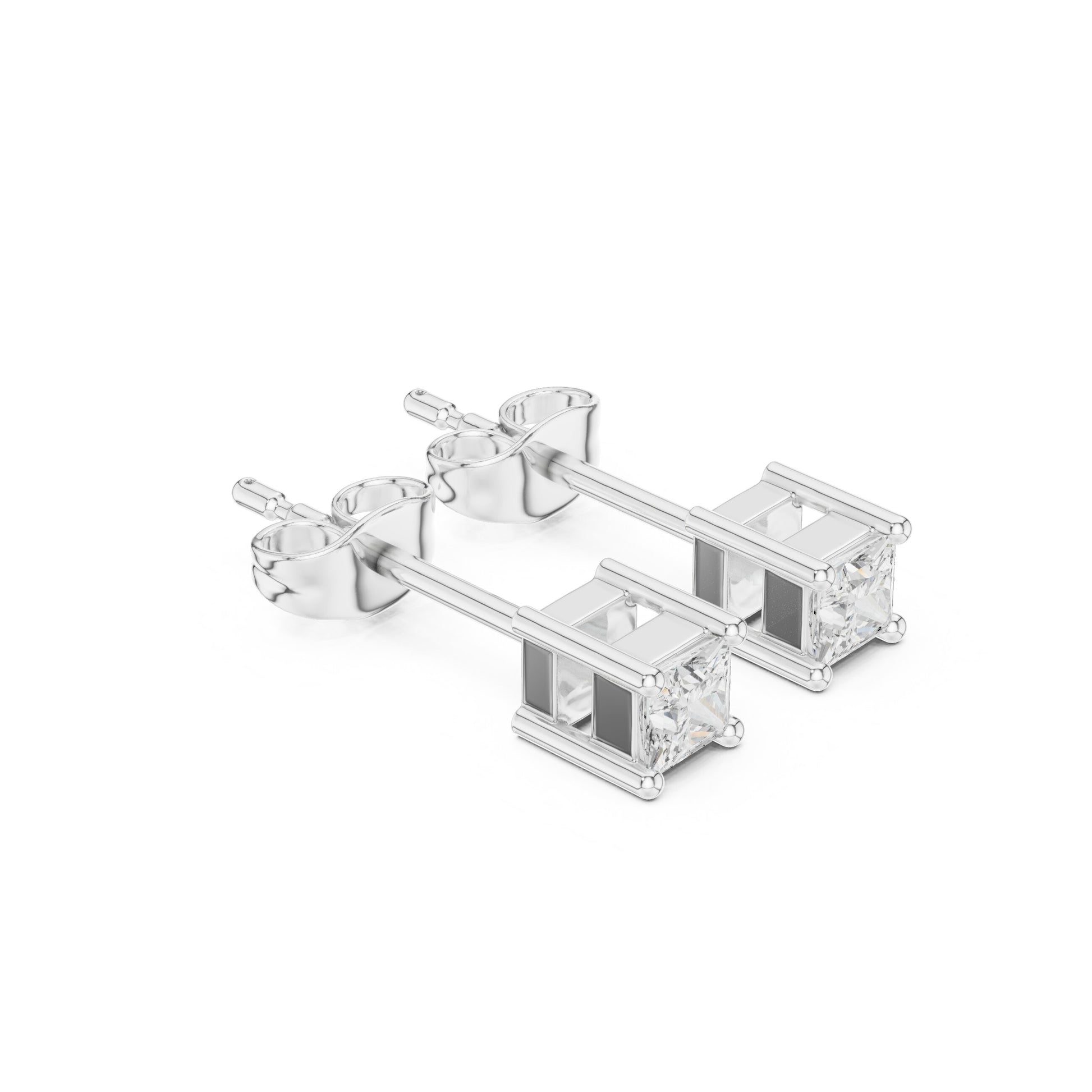 Princess Stud Lab Grown Diamond Earrings