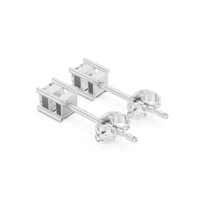Princess Stud Lab Grown Diamond Earrings