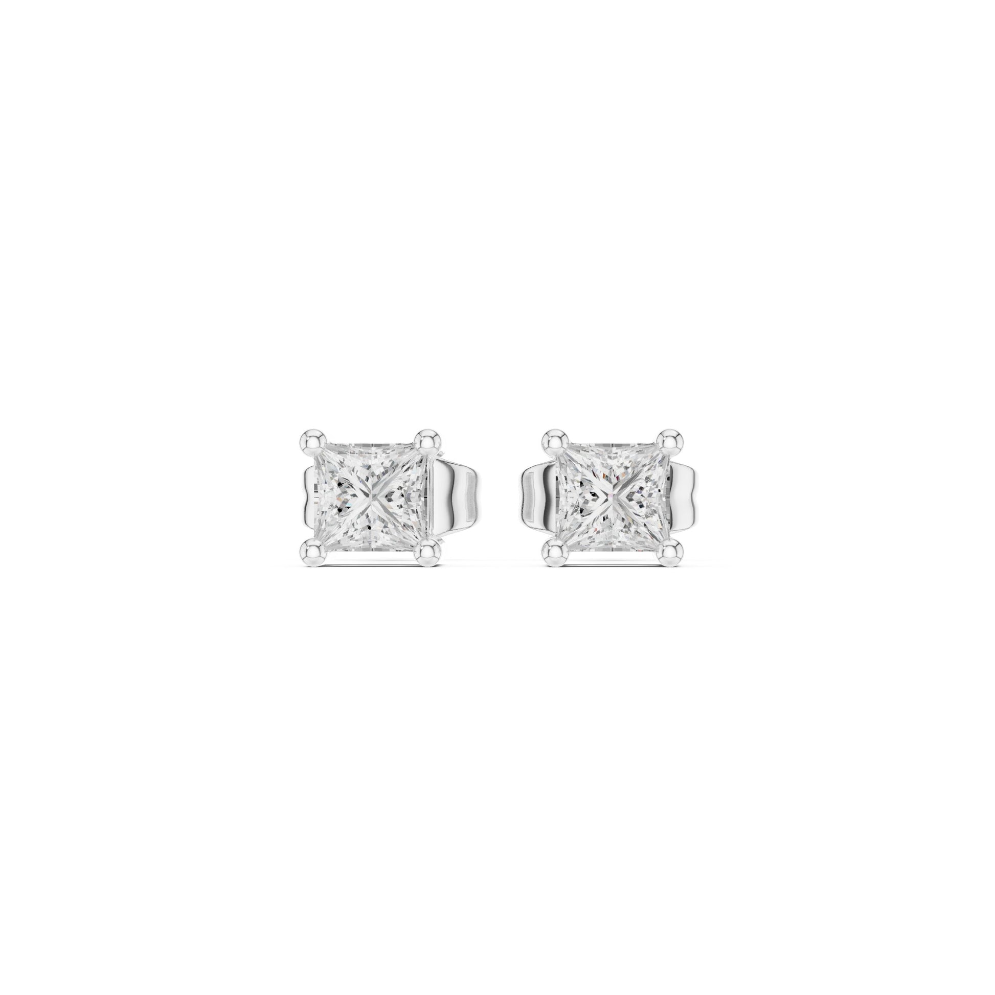 Princess Stud Lab Grown Diamond Earrings