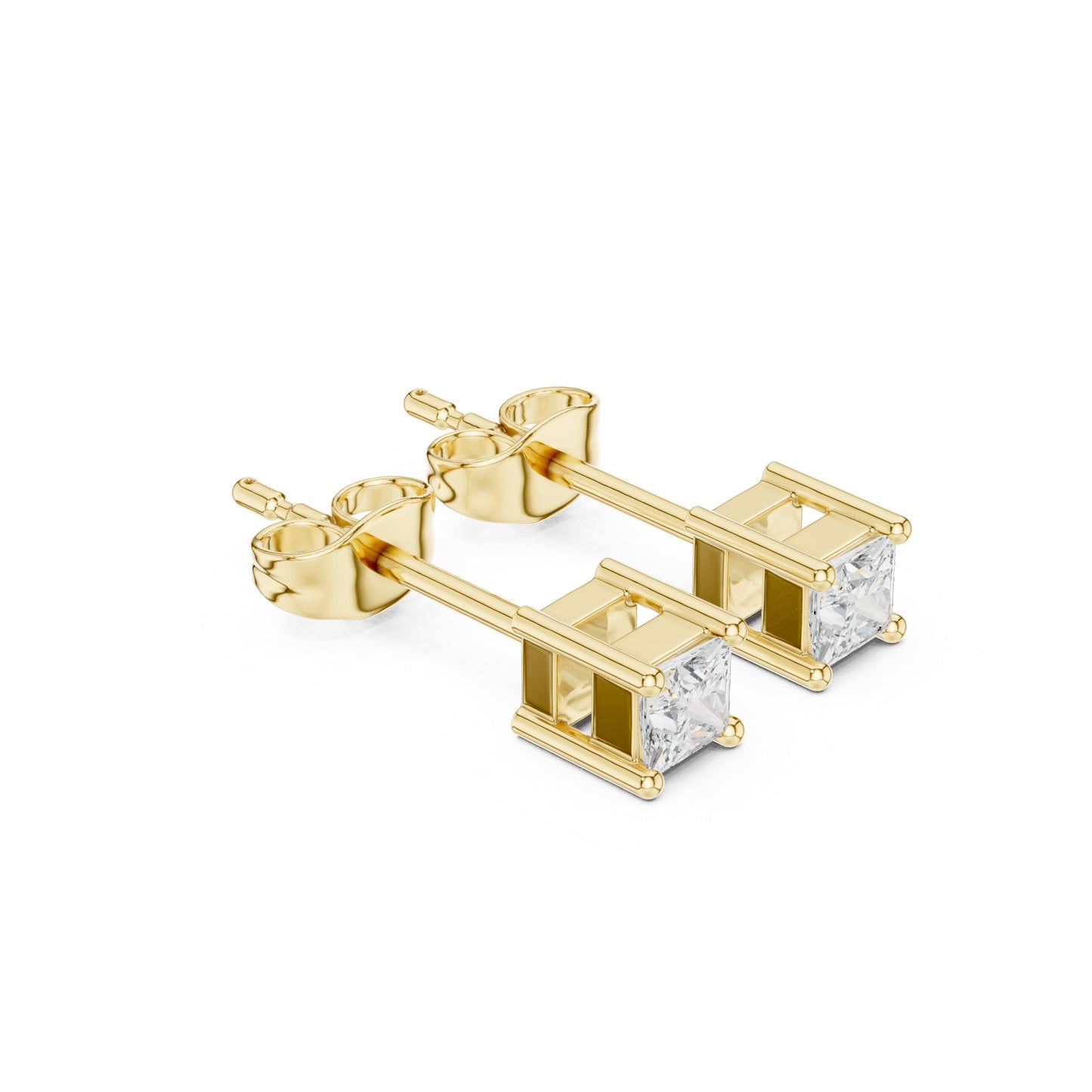 Princess Stud Lab Grown Diamond Earrings