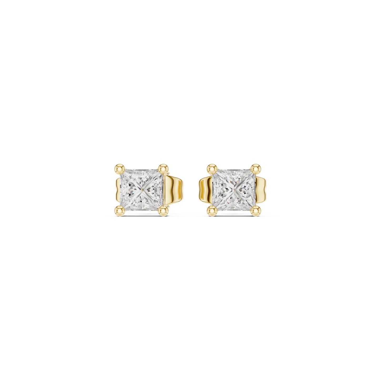 Princess Stud Lab Grown Diamond Earrings