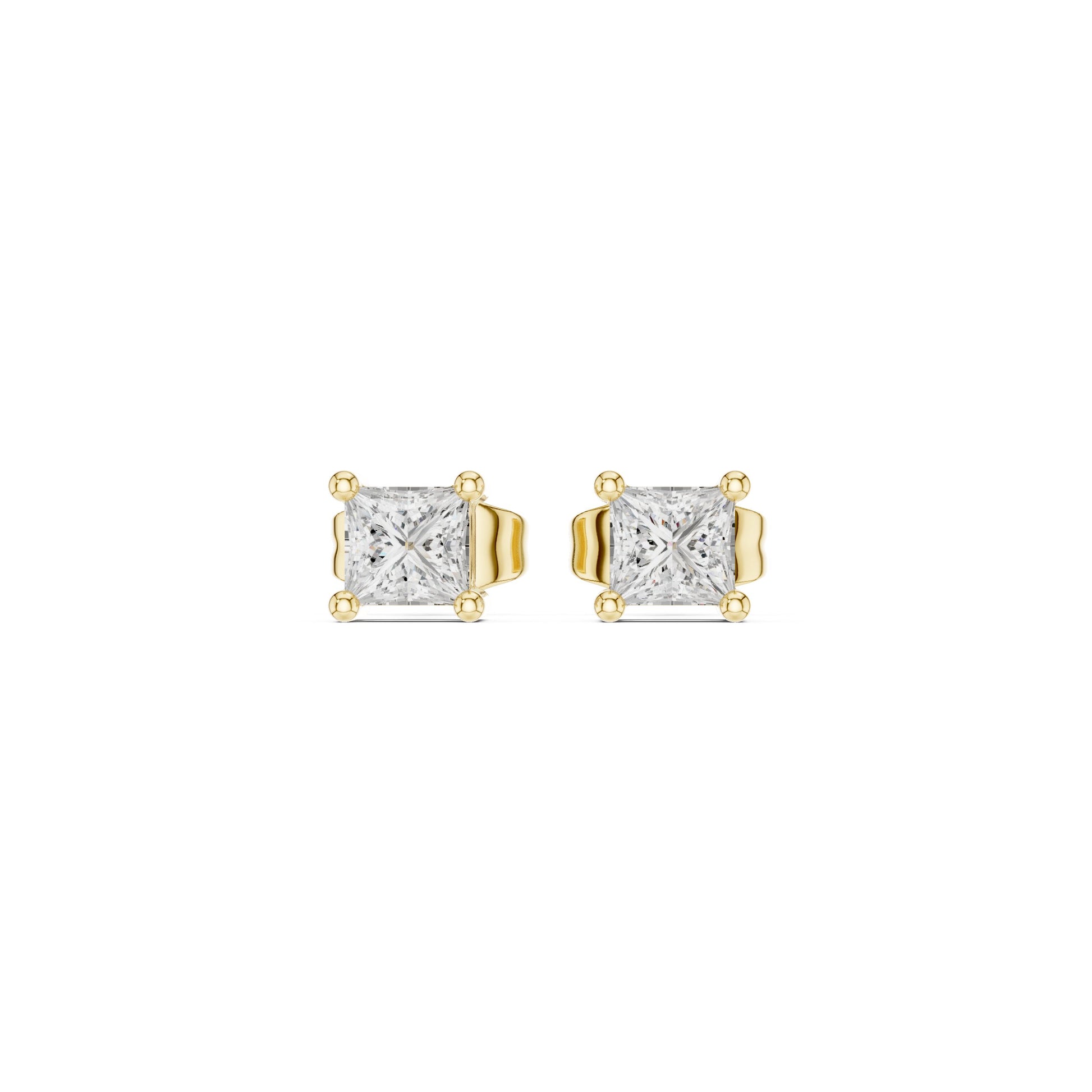 Princess Stud Lab Grown Diamond Earrings