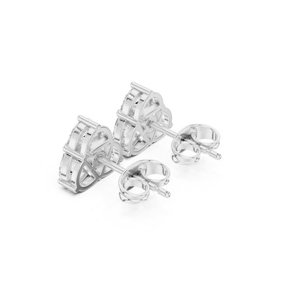 Round Stud Lab Grown Diamond Earrings