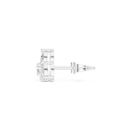 Round Stud Lab Grown Diamond Earrings