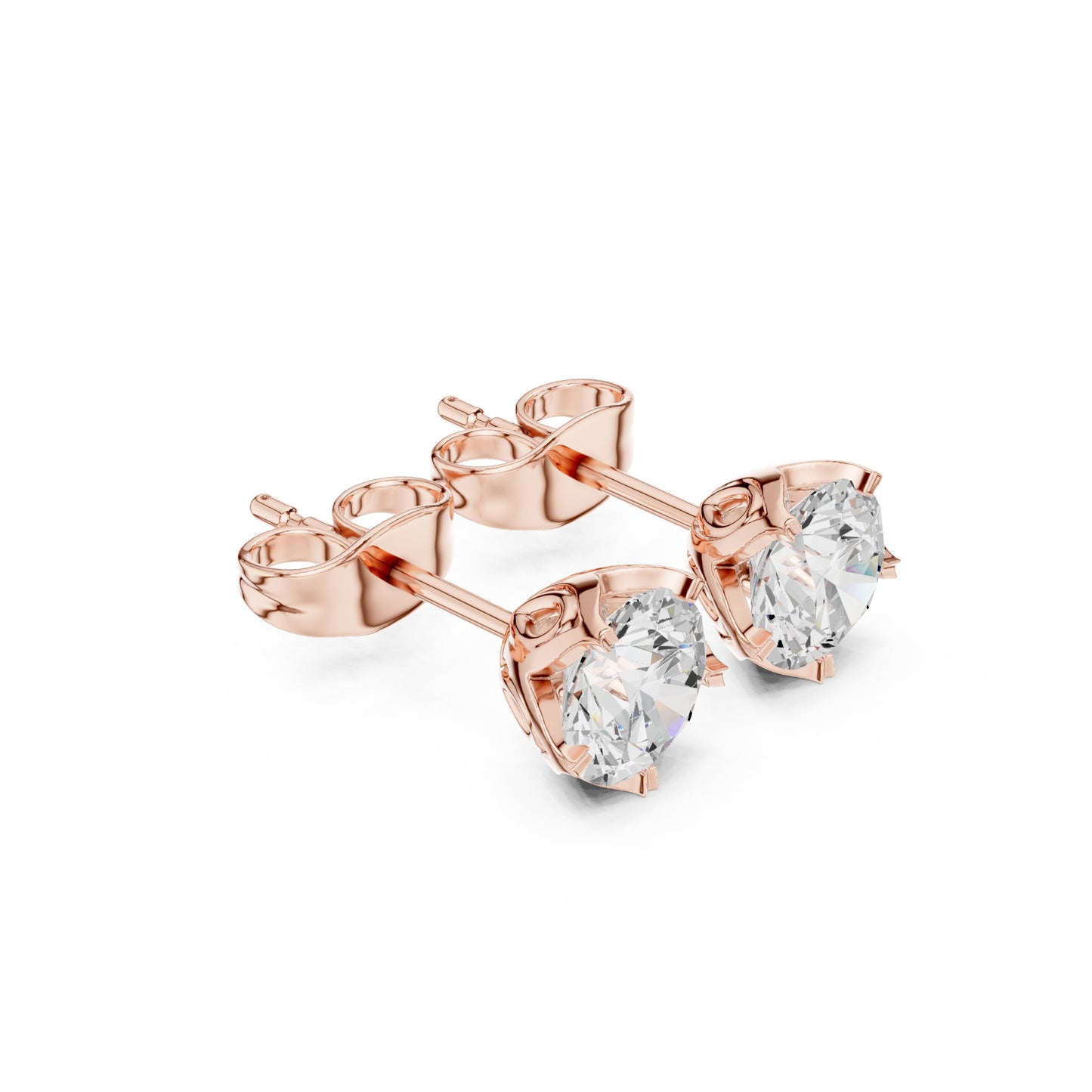 Mixed Shape Lab Grown Diamond Stud Earrings