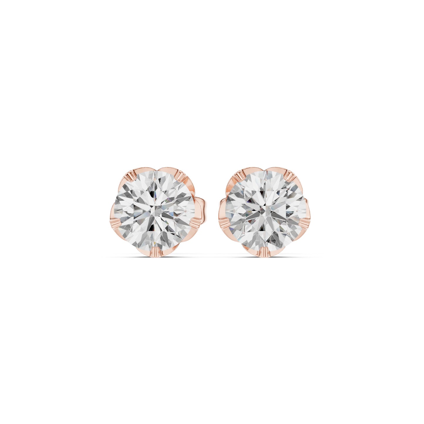 Mixed Shape Lab Grown Diamond Stud Earrings
