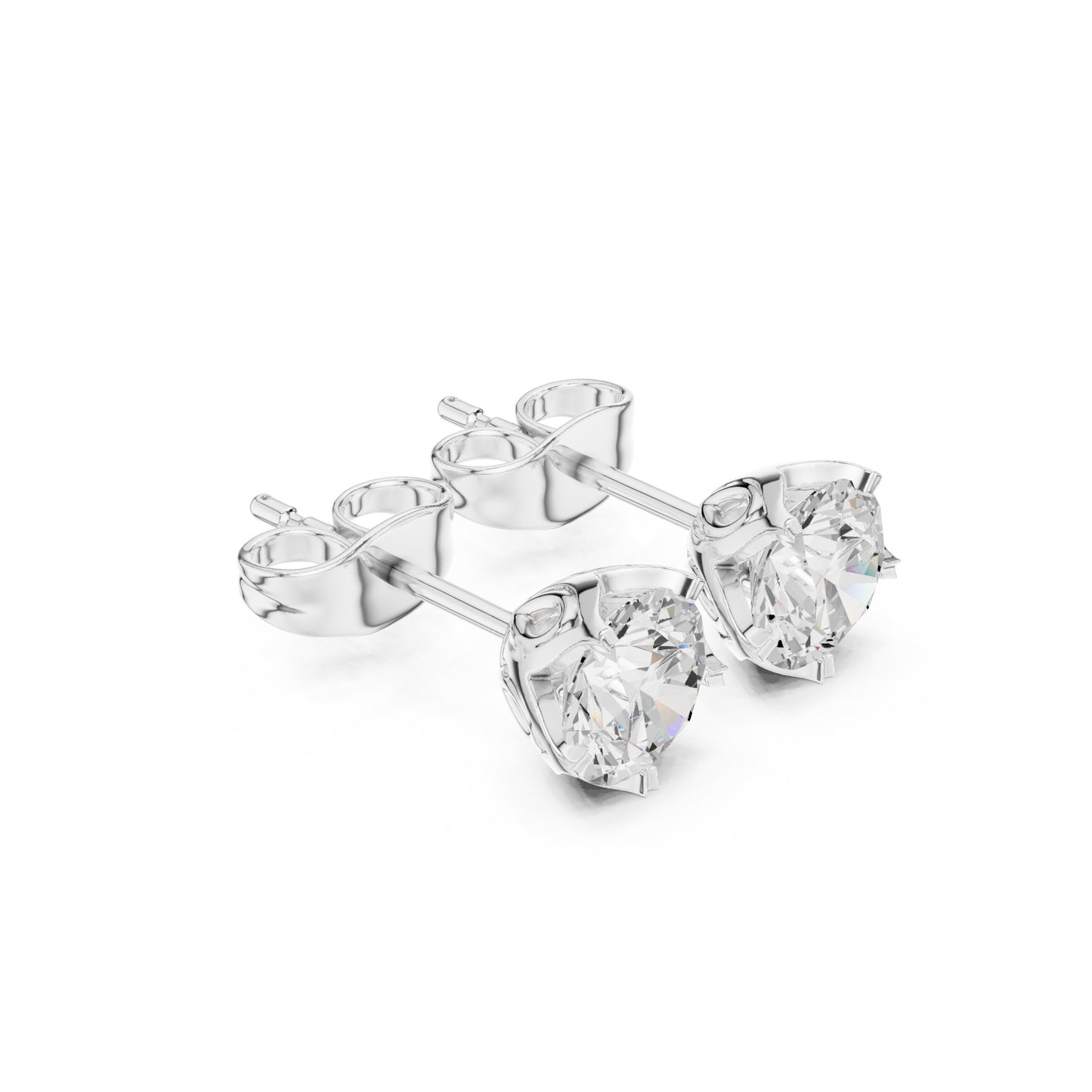 Mixed Shape Lab Grown Diamond Stud Earrings