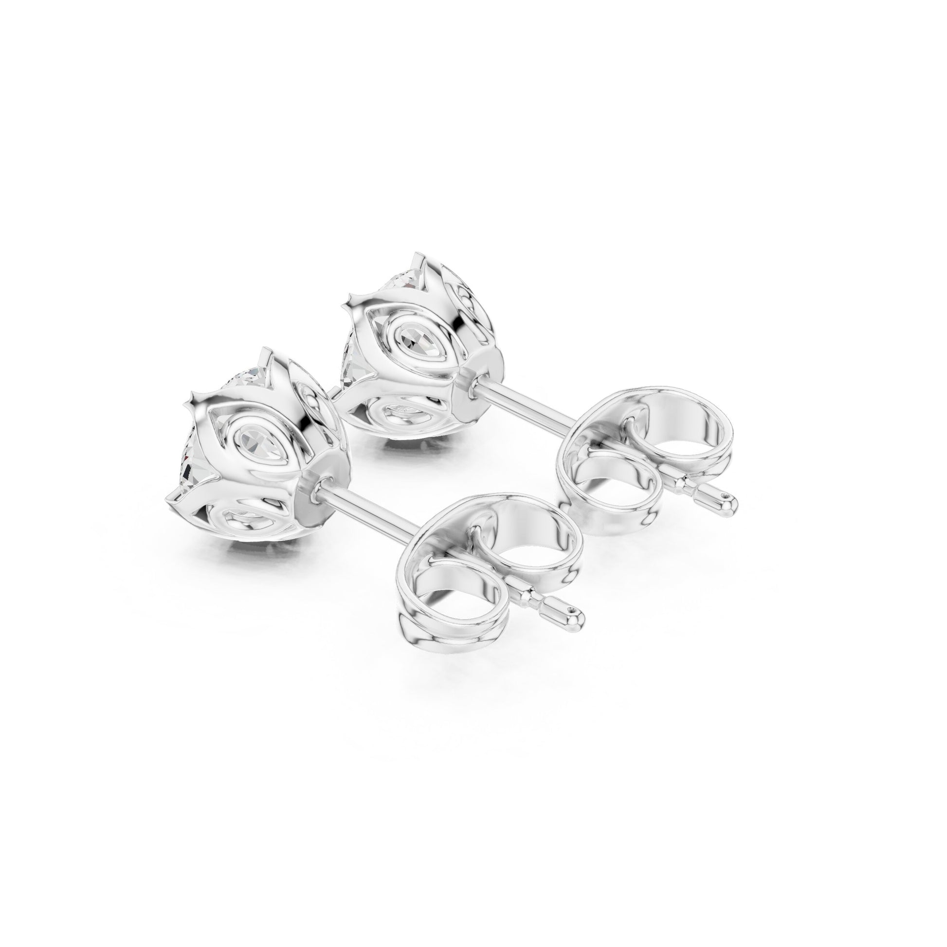 Mixed Shape Lab Grown Diamond Stud Earrings