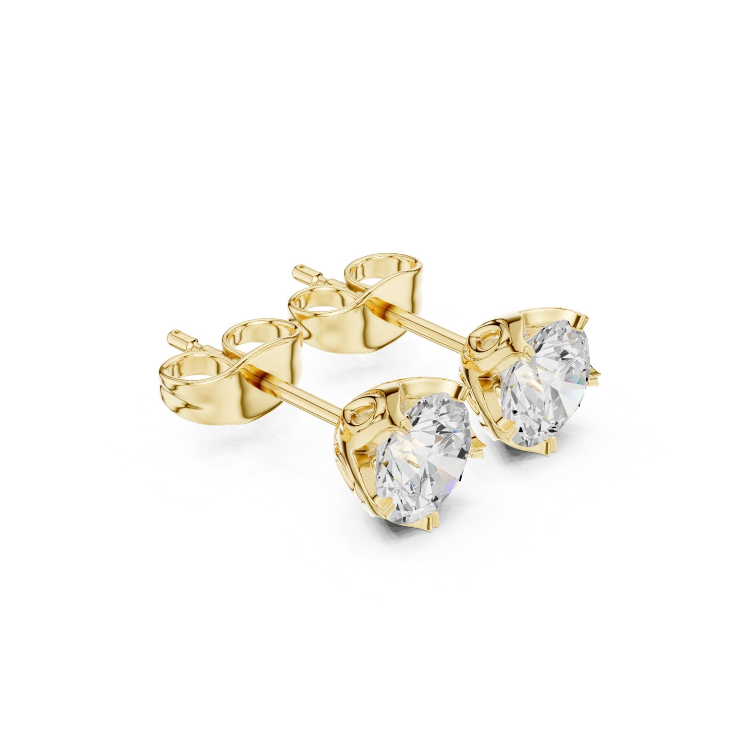 Mixed Shape Lab Grown Diamond Stud Earrings
