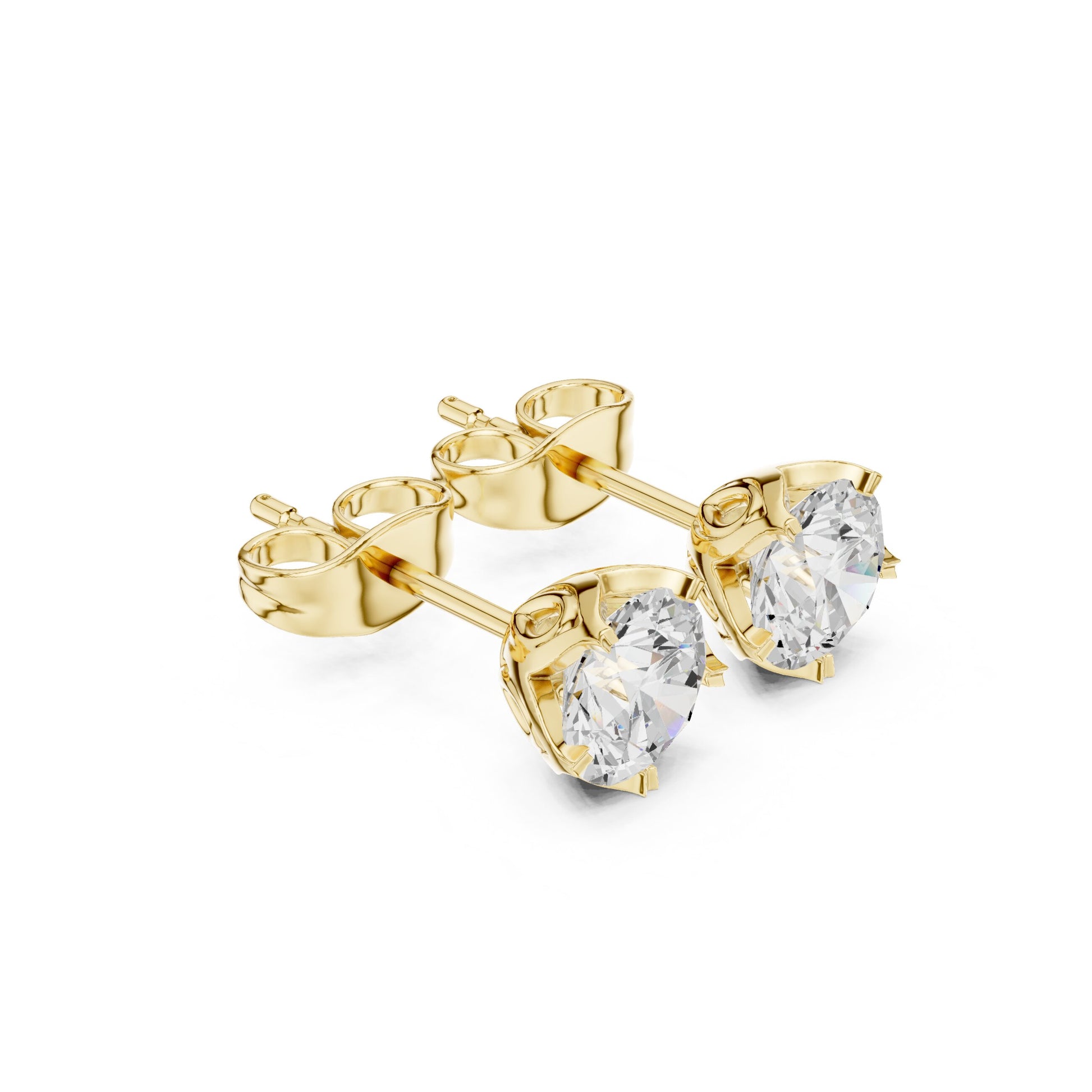 Mixed Shape Lab Grown Diamond Stud Earrings