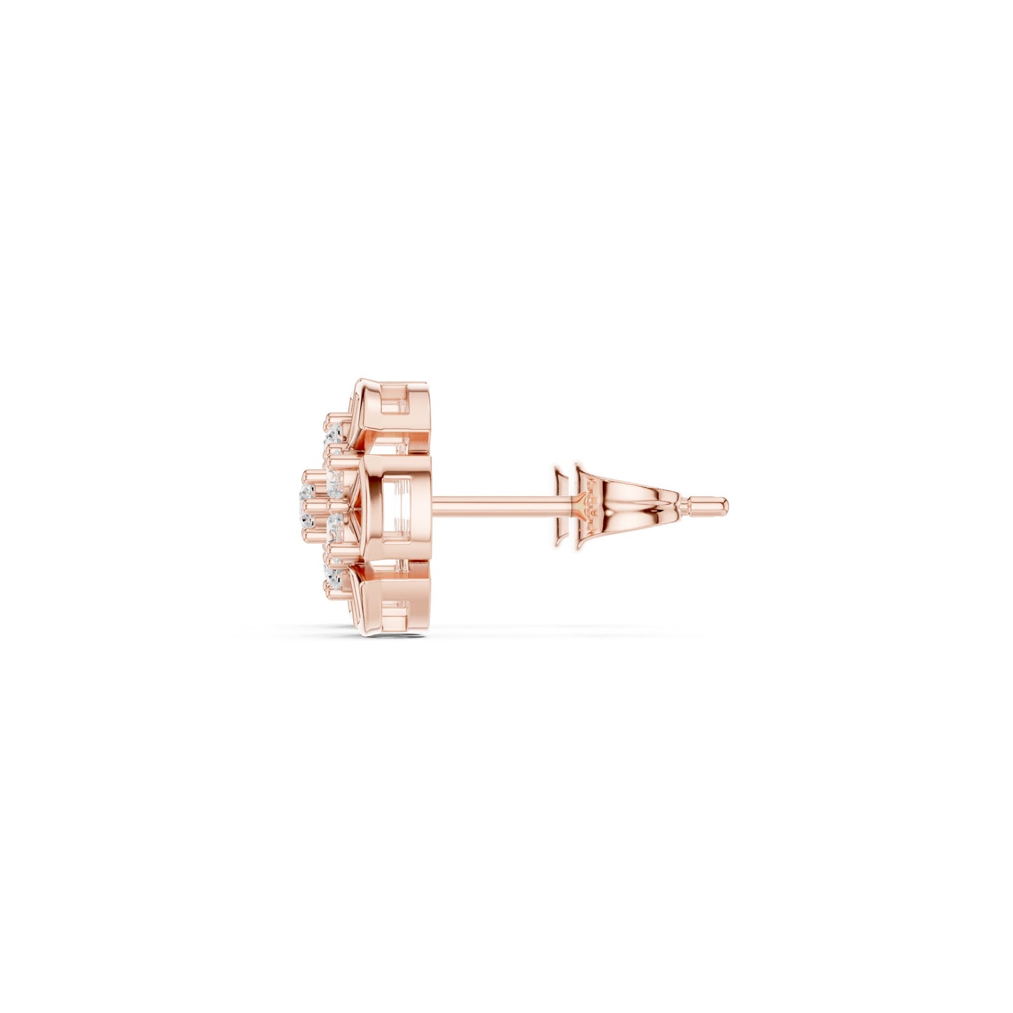 Round Cluster Lab Grown Diamond Earrings