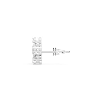 Round Cluster Lab Grown Diamond Earrings