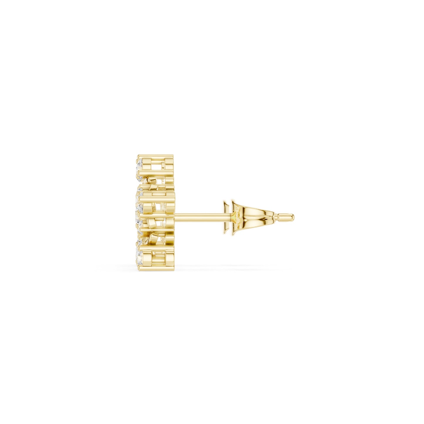 Round Cluster Lab Grown Diamond Earrings