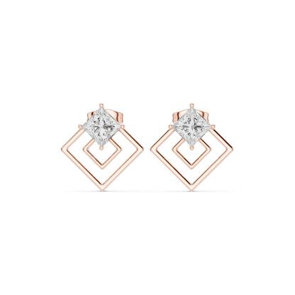 Emerald Drop Lab Grown Diamond Earrings