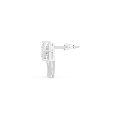 Emerald Drop Lab Grown Diamond Earrings