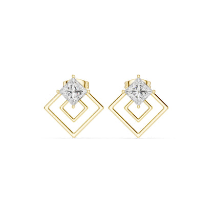 Emerald Drop Lab Grown Diamond Earrings