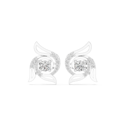 Round Stud Lab Grown Diamond Earrings