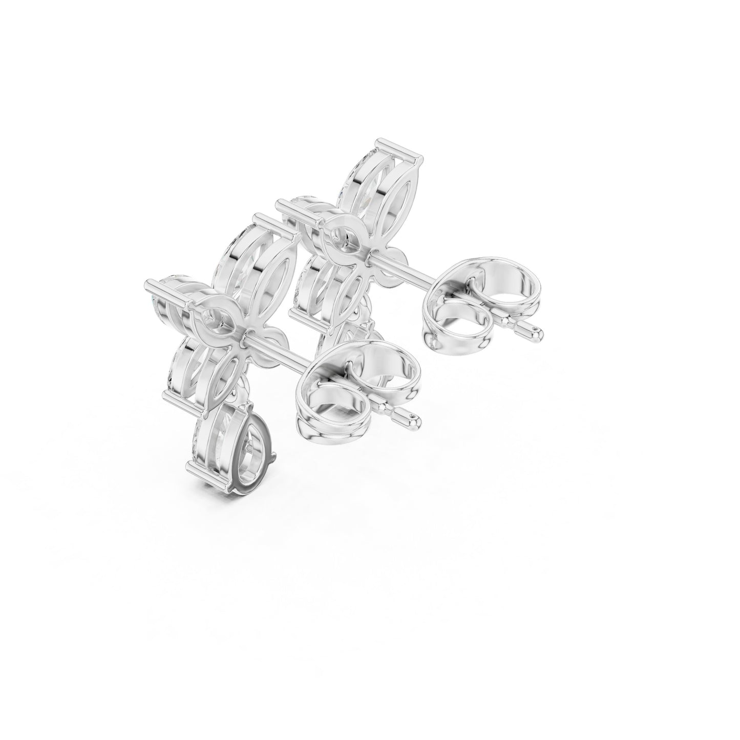 Pear Dangle Lab Grown Diamond Earrings