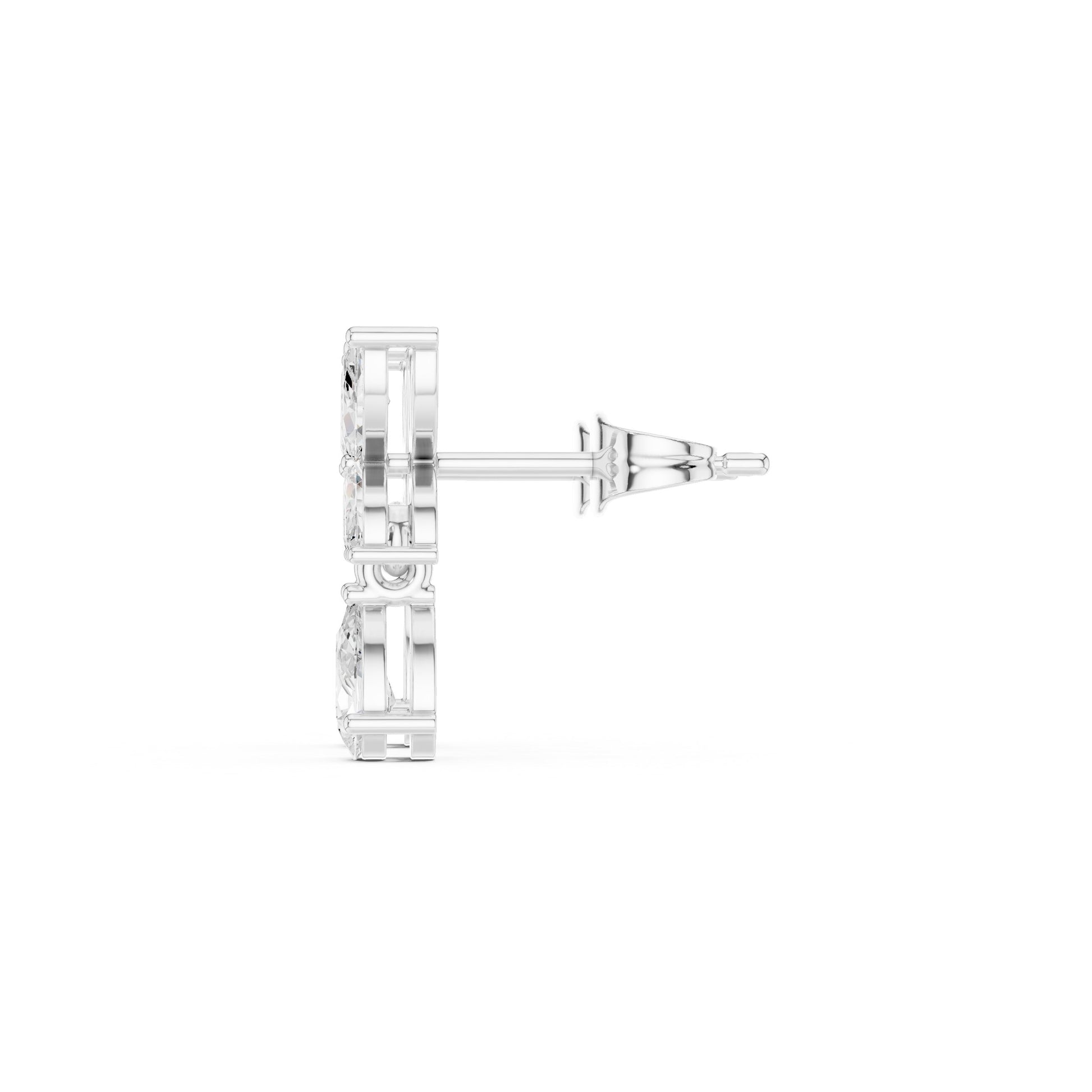 Pear Dangle Lab Grown Diamond Earrings