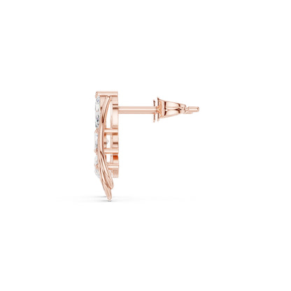 Mixed Shape Lab Grown Diamond Climber Earrings