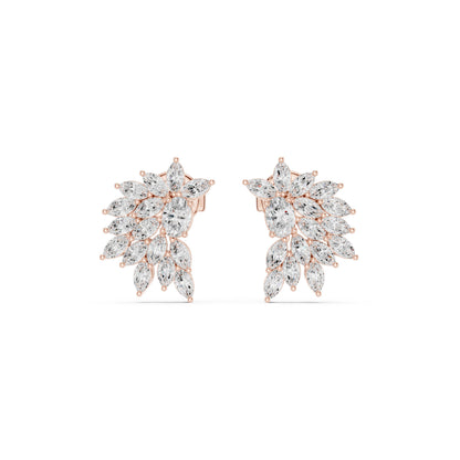 Marquise Cluster Lab Grown Diamond Earrings