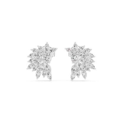 Marquise Cluster Lab Grown Diamond Earrings