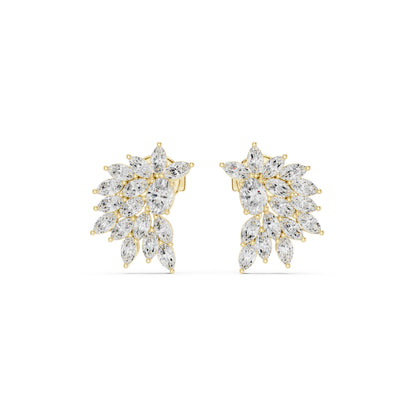 Marquise Cluster Lab Grown Diamond Earrings