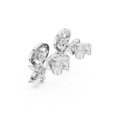 Mixed Shape Lab Grown Diamond Climber Earrings