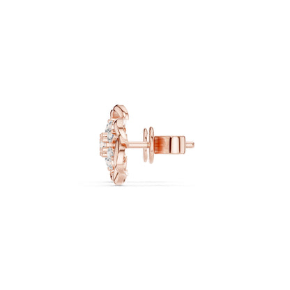 Round Stud Lab Grown Diamond Earrings