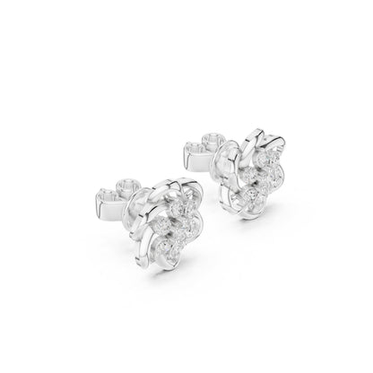 Round Stud Lab Grown Diamond Earrings