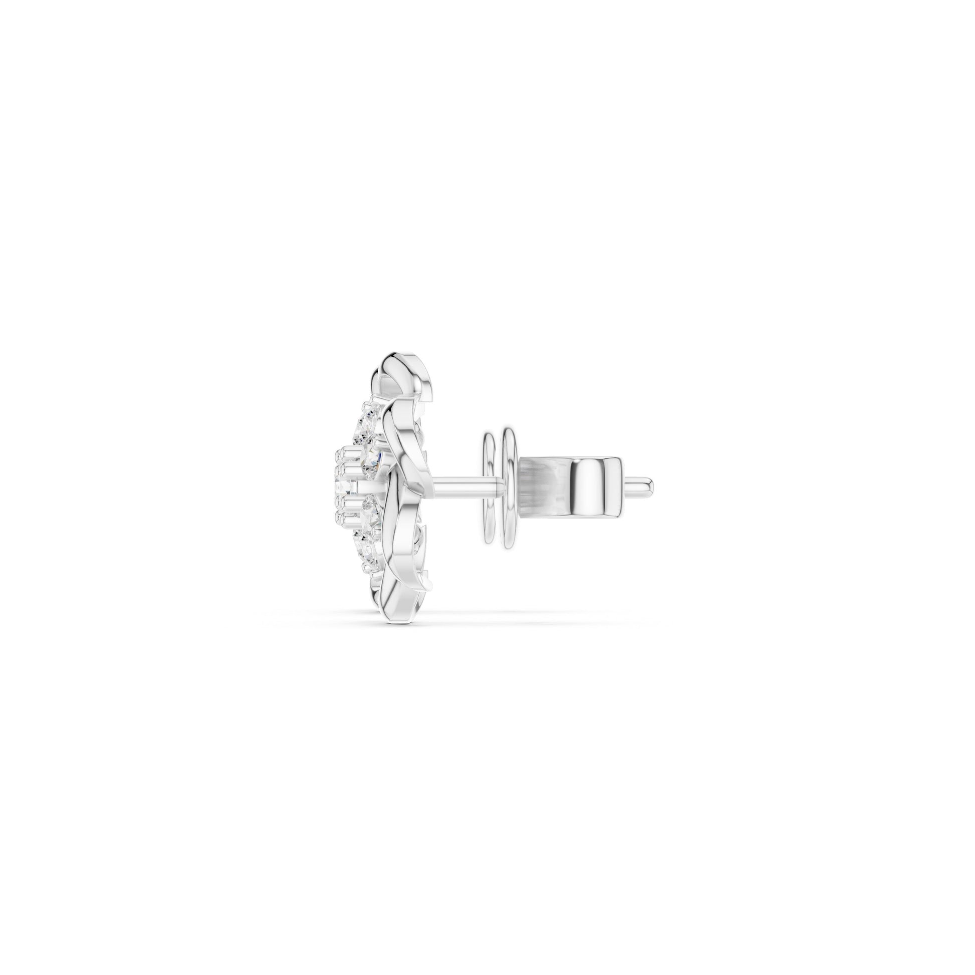 Round Stud Lab Grown Diamond Earrings