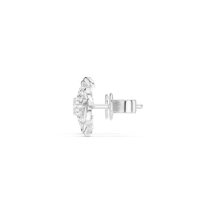 Round Stud Lab Grown Diamond Earrings
