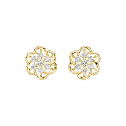 Round Stud Lab Grown Diamond Earrings