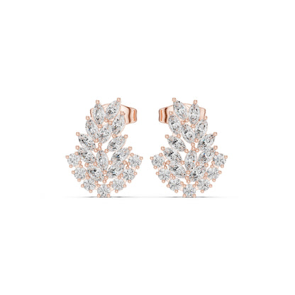 Round Stud Lab Grown Diamond Earrings