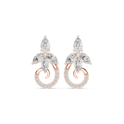 Round Stud Lab Grown Diamond Earrings