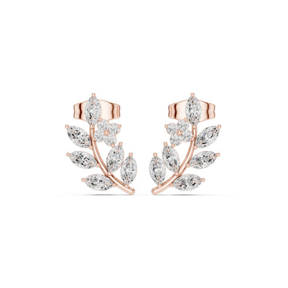 Round Stud Lab Grown Diamond Earrings