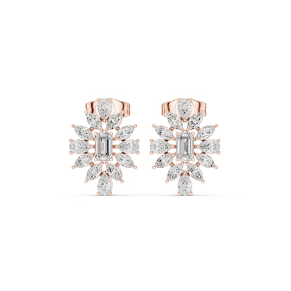 Round Stud Lab Grown Diamond Earrings
