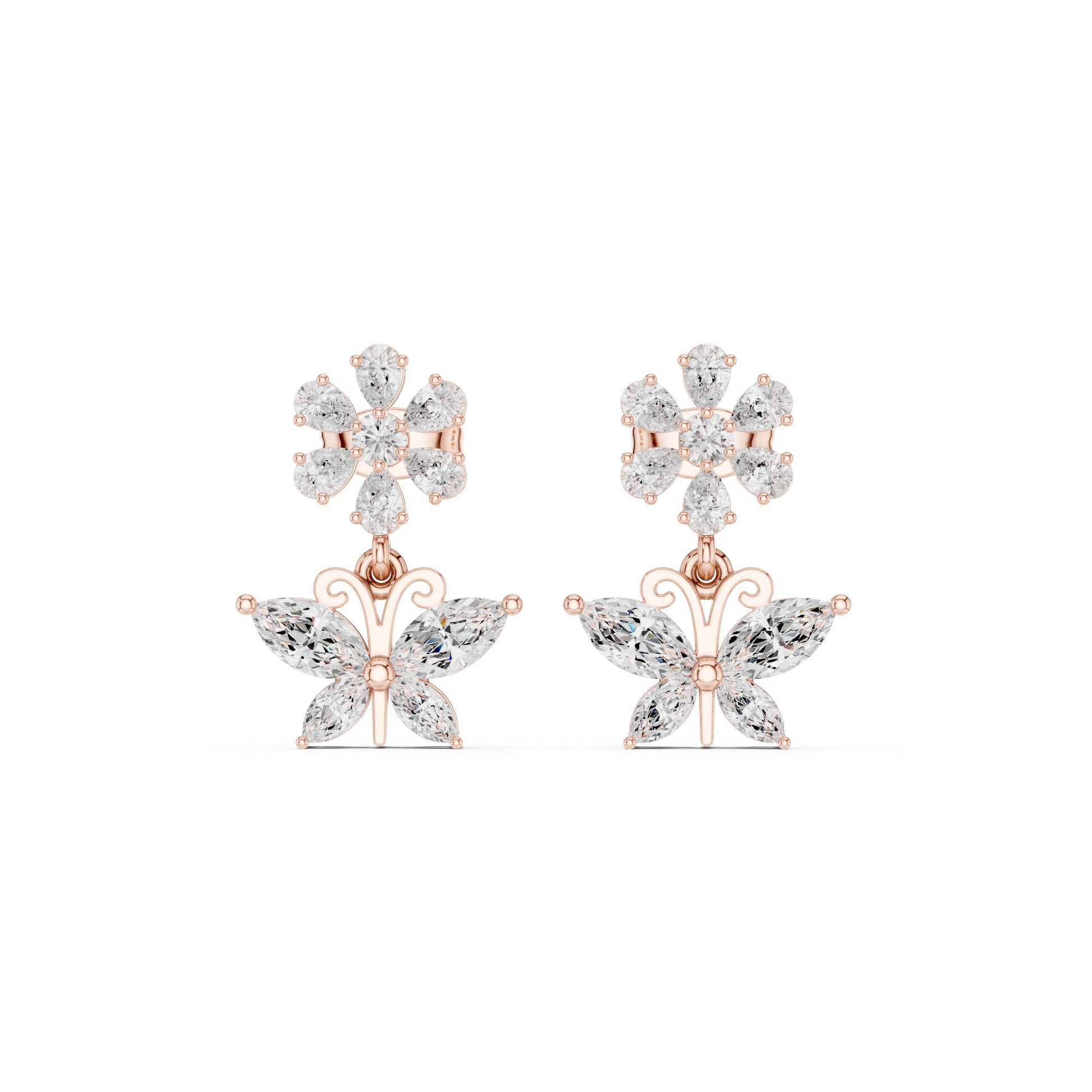 Round Stud Lab Grown Diamond Earrings