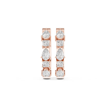 Round Stud Lab Grown Diamond Earrings