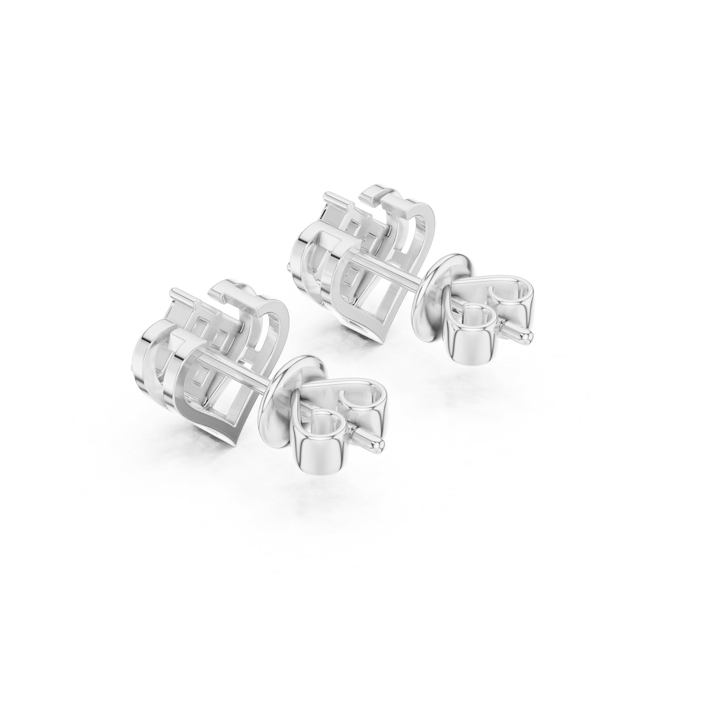 Round Stud Lab Grown Diamond Earrings