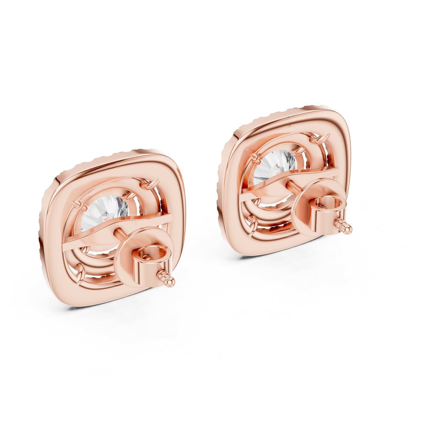 Mixed Shape Lab Grown Diamond Stud Earrings