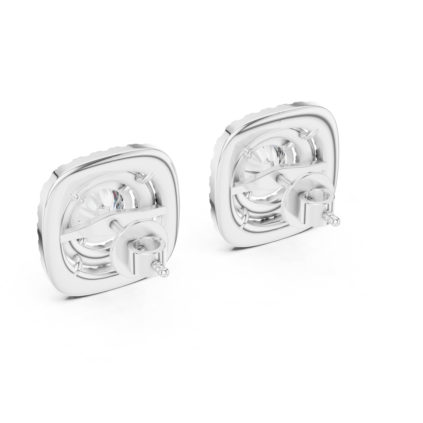 Mixed Shape Lab Grown Diamond Stud Earrings