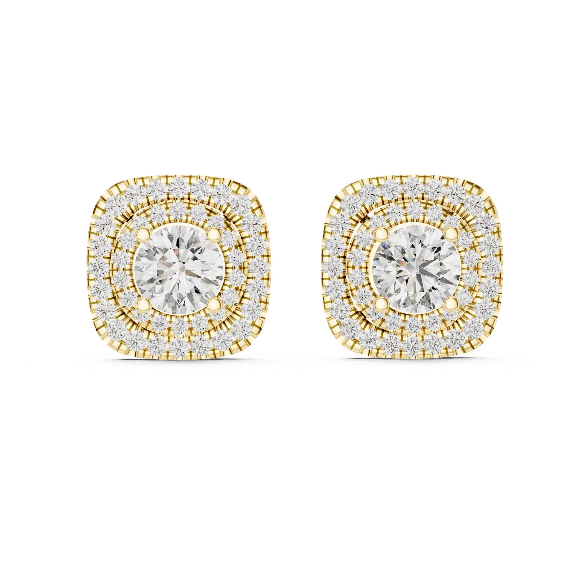 Mixed Shape Lab Grown Diamond Stud Earrings
