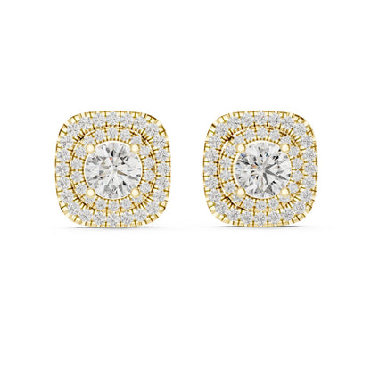 Mixed Shape Lab Grown Diamond Stud Earrings