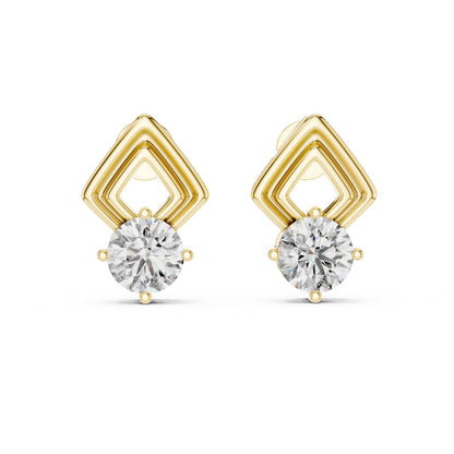Mixed Shape Lab Grown Diamond Stud Earrings