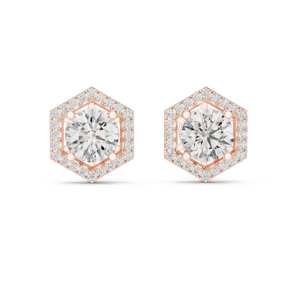 Mixed Shape Lab Grown Diamond Stud Earrings
