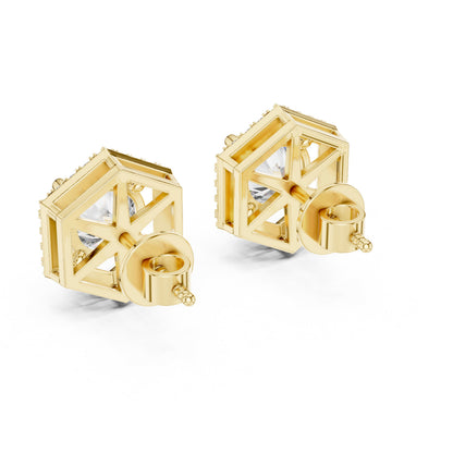 Mixed Shape Lab Grown Diamond Stud Earrings