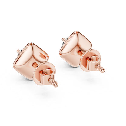 Round Stud Lab Grown Diamond Earrings
