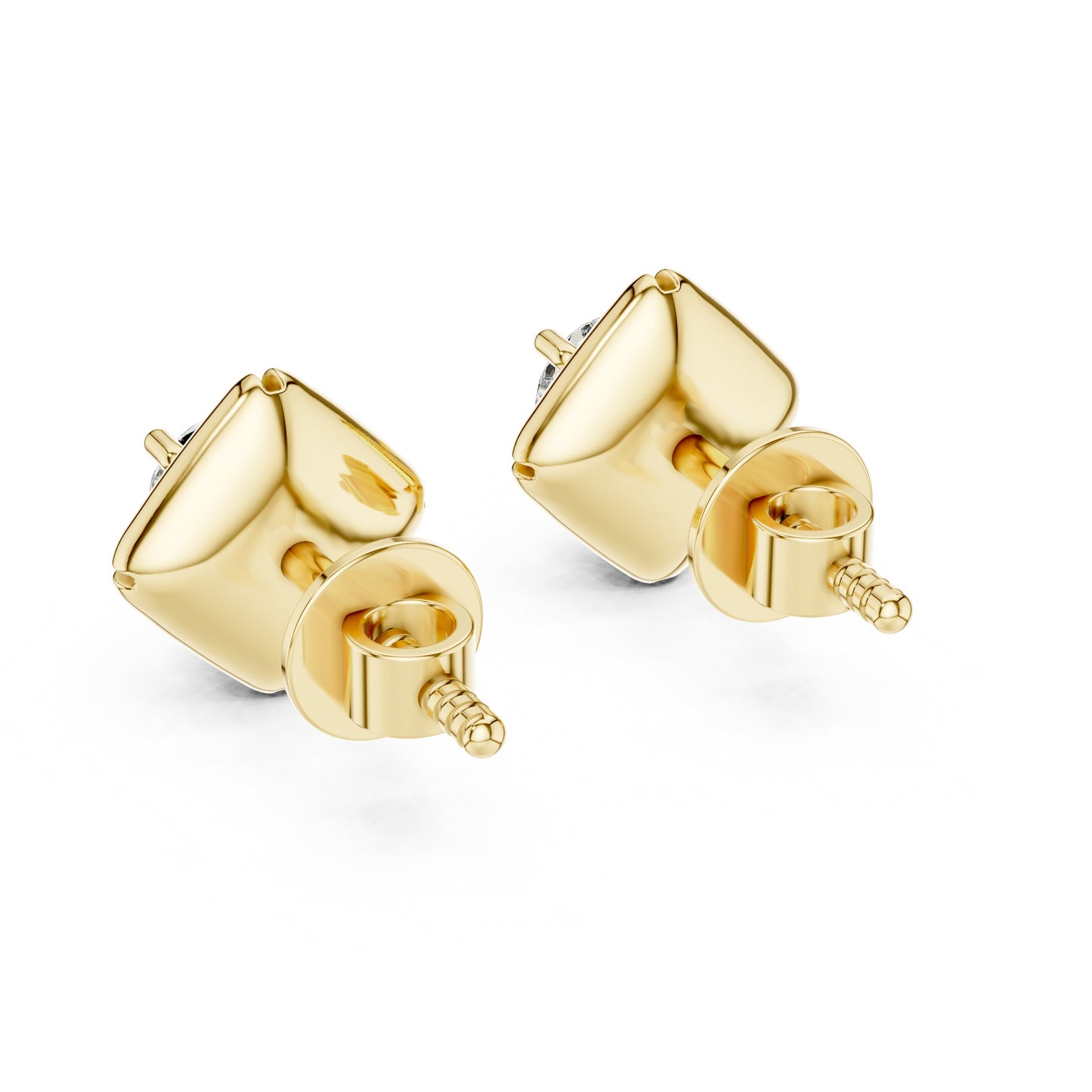 Round Stud Lab Grown Diamond Earrings