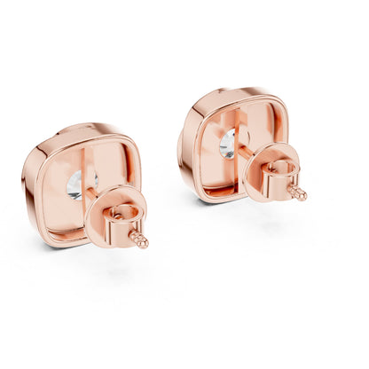 Round Stud Lab Grown Diamond Earrings